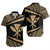 Hawaii Short Sleeve Shirt Polynesian Tribal Pattern Round Style