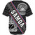 Samoa Baseball Shirt American Samoa Coat Of Arms Half Style