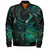 New Zealand Bomber Jacket Tribal Wave Papua Shell With Map
