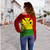 Hawaii Off Shoulder Sweatshirt Kanaka Maoli With Map Tribal Polynesian