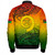 Vanuatu Bomber Jacket Polynesia Tribal Pattern With Map