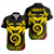 Vanuatu Short Sleeve Shirt Tribal Pattern Coconut