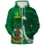 Vanuatu Sherpa Hoodie Coat Of Arms Tree Coconut