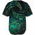 New Zealand Baseball Shirt Tribal Wave Papua Shell With Silver Fern