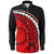 Cook Islands Long Sleeve Shirt Turtle Polynesian Tribal Coat Of Arms