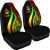 Vanuatu Car Seat Covers - Reggae Polynesian Tentacle Tribal Pattern