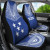 Gambier Islands Car Seat Cover - Gambier Islands Flag Polynesian Chief Tattoo Blue Version
