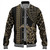 Hawaii Baseball Jacket Polynesian Tribal Turtle Gold