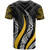 Yap Custom Personalised T-Shirt - Yap Strong Fire Pattern Gold