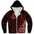 New Zealand Sherpa Hoodie Maori Tribal Siver Fern Waitangi Day