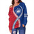 Samoa Off Shoulder Sweatshirt Tribal Polynesian In My Heart