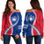 Samoa Off Shoulder Sweatshirt Tribal Polynesian In My Heart