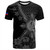 Philippines Filipinos T-Shirt Star With Tribal Flower Design Gray