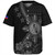Philippines Filipinos Baseball Shirt Star With Tribal Flower Design Gray