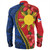 Philippines Filipinos Long Sleeve Shirt Tribal Polynesian With Hibiscus Flower