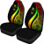 Yap Car Seat Covers - Reggae Polynesian Tentacle Tribal Pattern