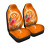 Kosrae Micronesia Car Seat Covers - Orange Floral With Seal