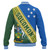 Solomon Islands Baseball Jacket Flag And Coat Of Arms