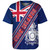 Cook Islands Baseball Shirt Flag And Coat Of Arms