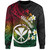 Hawaii Sweatshirt Custom Plumeria Flowers Tribal Motif Reggae1