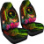 Chuuk Polynesian Car Seat Covers -  Hibiscus and Banana Leaves