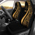 Chuuk Car Seat Covers - Gold Polynesian Tentacle Tribal Pattern