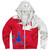 Austral Islands Sherpa Hoodie Polynesian Tattoo Flag And Coat Of Arms