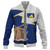 Tokelau Baseball Jacket Polynesian Tattoo Flag And Coat Of Arms