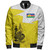 New Caledonia Bomber Jacket Polynesian Tattoo Flag And Coat Of Arms