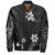 Hawaii Bomber Jacket Polynesian Pattern Plumeria