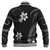 Hawaii Baseball Jacket Polynesian Pattern Plumeria