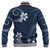 Hawaii Baseball Jacket Polynesian Pattern Plumeria