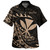 Hawaii Hawaiian Shirt Custom Kanaka Polynesian Tribal Tattoo Classic Style Gold