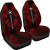 Austral Islands Car Seat Covers - Austral Islands Flag Polynesian Tattoo Red