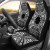 Cook Islands Car Seat Cover - Cook Islands Coat Of Arms Polynesian White Black
