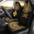 Wallis And Futuna Car Seat Cover - Wallis And Futuna Coat Of Arms Polynesian Chief Tattoo Gold Version