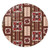 Samoa Round Rug Siapo Pattern Print