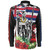 Hawaii Long Sleeve Shirt King Kamehameha I Tribal Flag Tropical Style