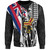 Hawaii Sweatshirt King Kamehameha I Kakau Flag Grunge