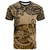 Hawaii T-Shirt Vintage Floral Pattern Gold1