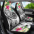 Tahiti Polynesian Car Seat Cover - Summer Plumeria (White)