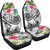 Tahiti Polynesian Car Seat Cover - Summer Plumeria (White)