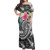 Samoa Off Shoulder Long Dress Summer Plumeria