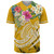 Polynesian Baseball Shirt Summer Plumeria