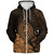 Guam Sherpa Hoodie Tribal Seal Hook Hibiscus Style