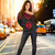 Guam Off Shoulder Sweatshirt Polynesian Armor Style Red