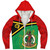 Vanuatu Sherpa Hoodie Melanesia Flag And Coat Of Arms