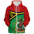 Vanuatu Sherpa Hoodie Melanesia Flag And Coat Of Arms
