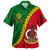 Vanuatu Hawaiian Shirt Tribal Coat Of Arms With Flag Independence Day