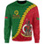 Vanuatu Sweatshirt Tribal Coat Of Arms With Flag Independence Day